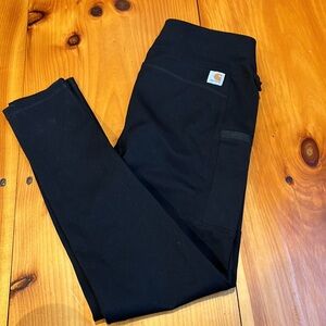 CARHARTT S Black Fitted Force Utility Leggings Pockets